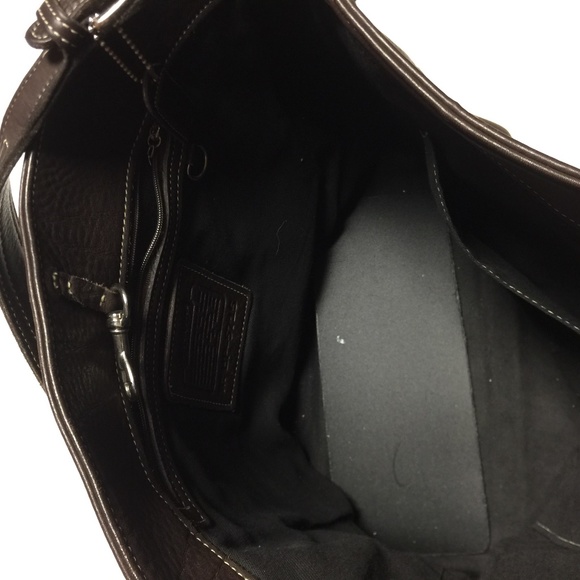 COACH LEATHER HOBO HANDBAG - Picture 5 of 6